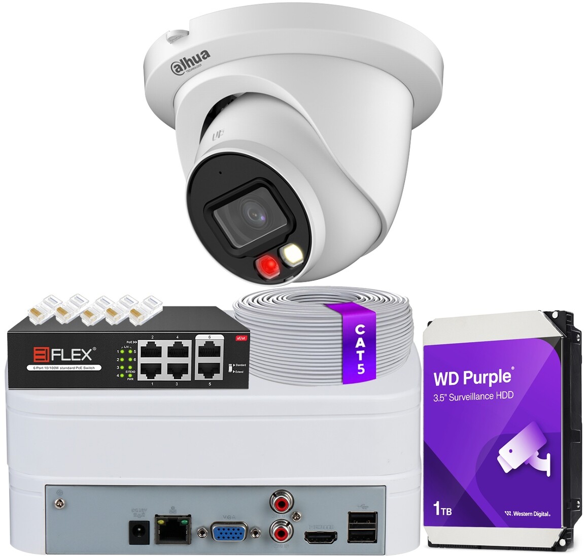 Monitorovací sada Kamera IPC-HDW2849TM-S-IL-0280B 8Mpx Dual Light SMD4.0