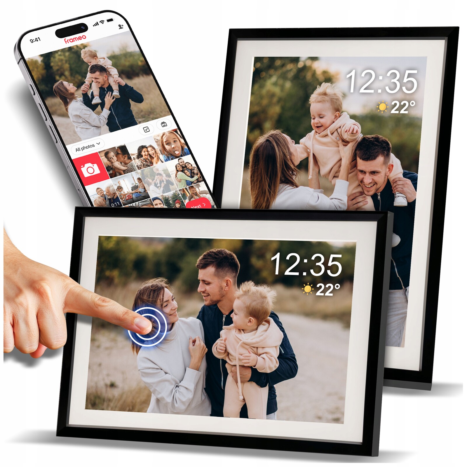 Rámeček Digitální Na Fotografie Frameo Wifi 32GB 10,1