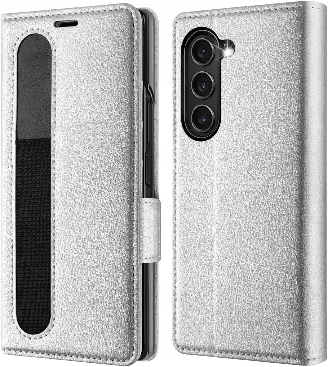 Ocase pouzdro pro Samsung Galaxy Z Fold 6 peněženka stříbrná sklo