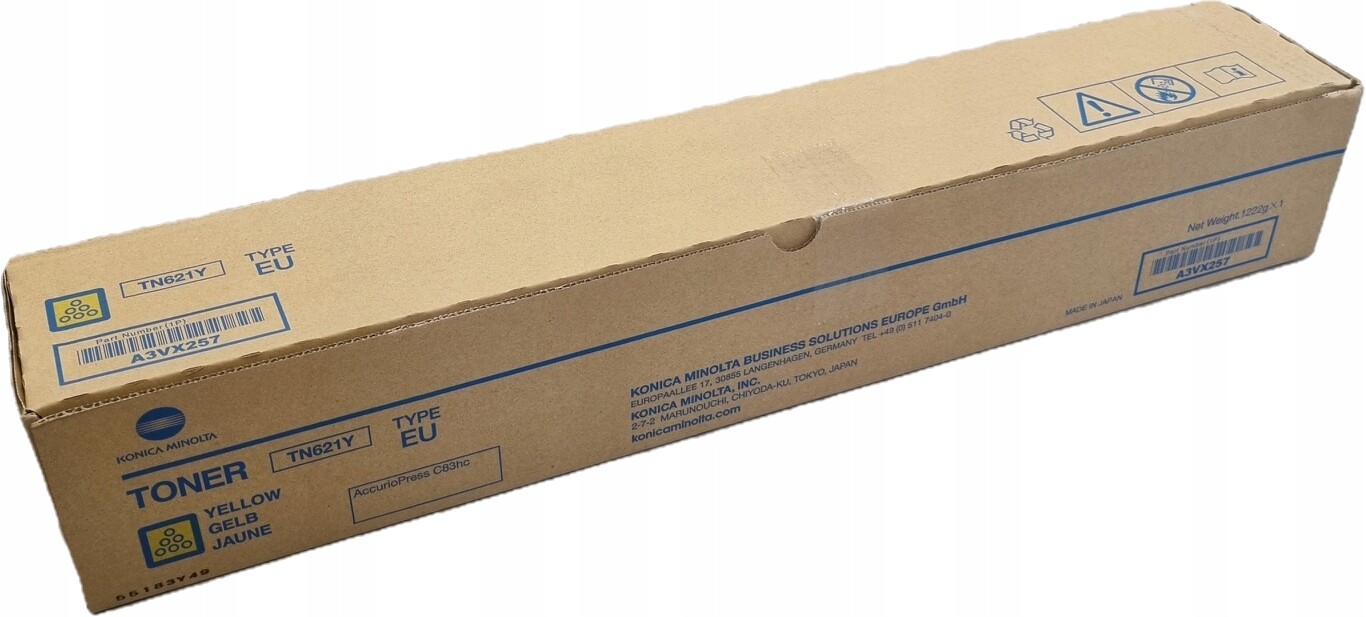 Originální toner TN-621Y A3VX257 pro Konica Minolta Accuriopress C83Hc