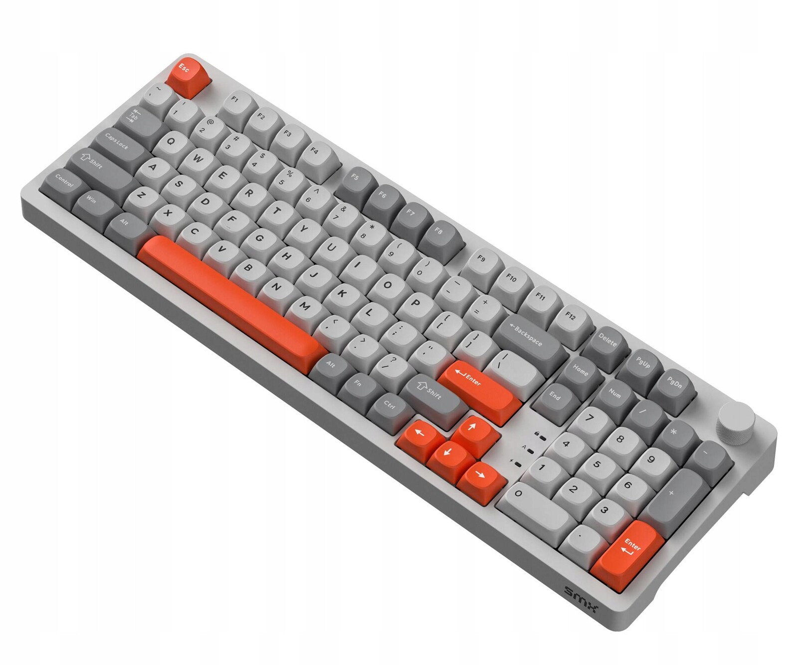 Mechanická drátová klávesnice Smx Sanshu Nougat Switch 94 šedá