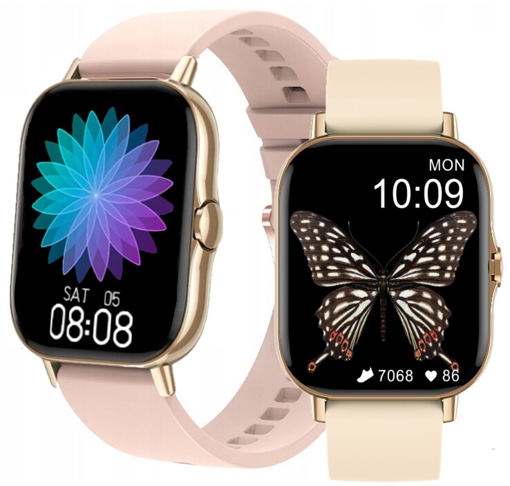 Chytré Hodinky Dámské Hovory Mikrofon Tlakový Měřič Krokoměr Puls