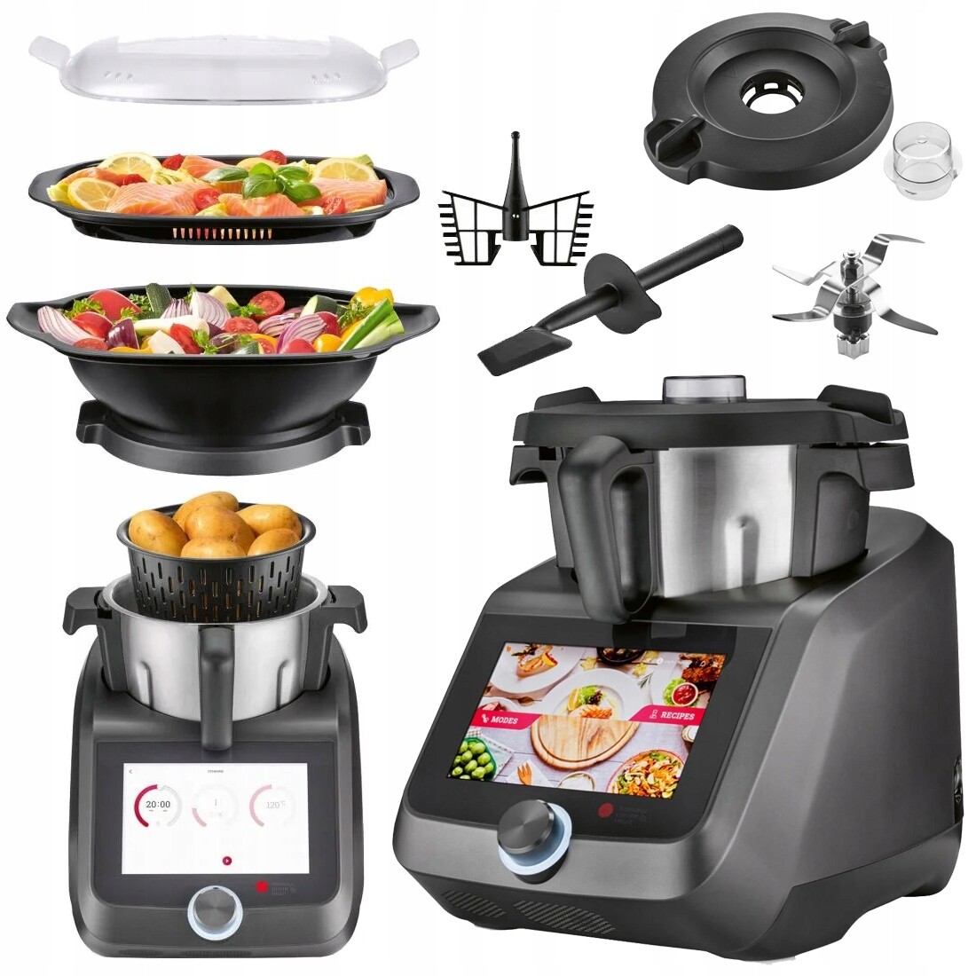 Zařízení Silvercrest Monsieur Cuisine Smart Antracitový Lidlomix Wi-Fi