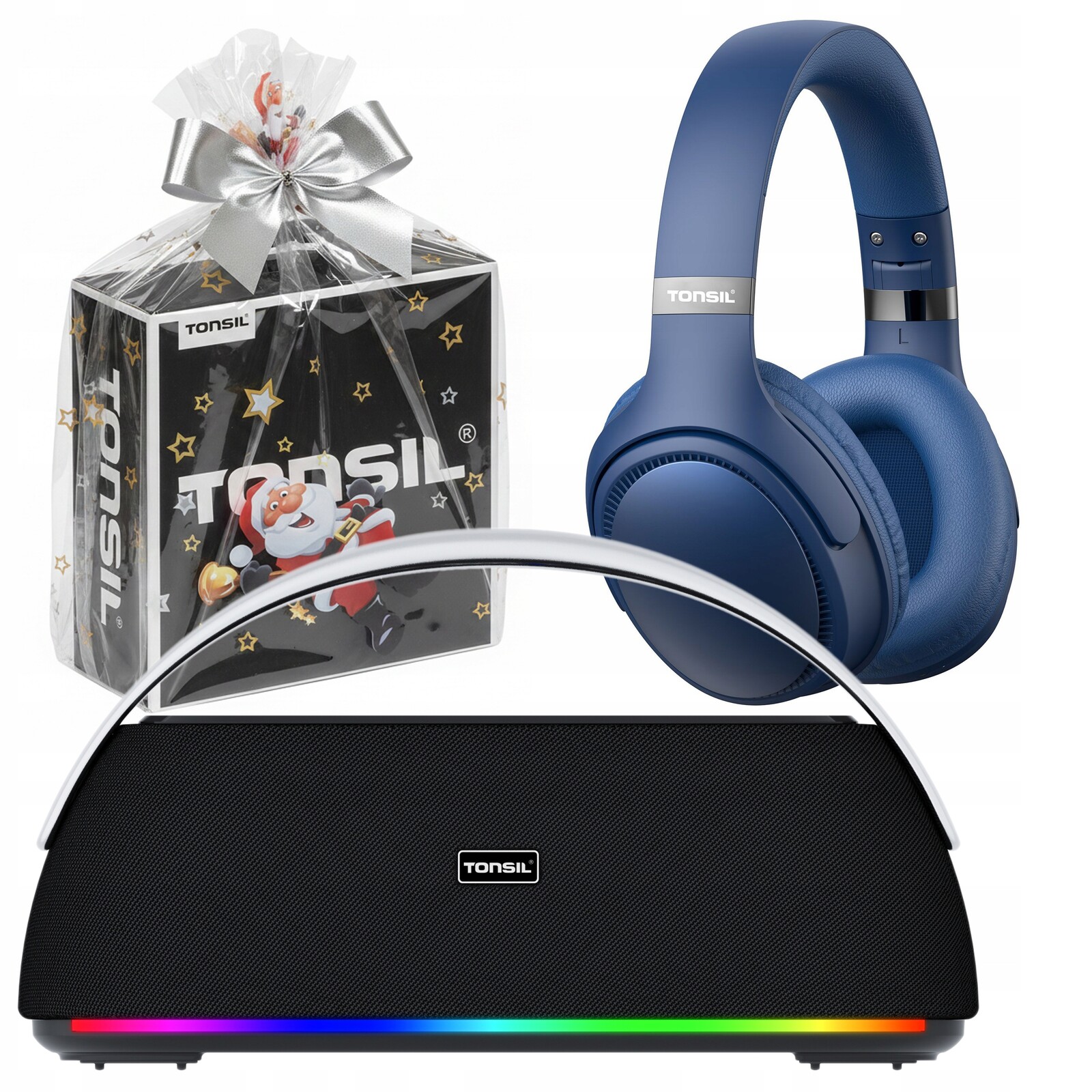 Dárková Sada Tonsil: Bluetooth reproduktor Flow sluchátka R35 Modrá