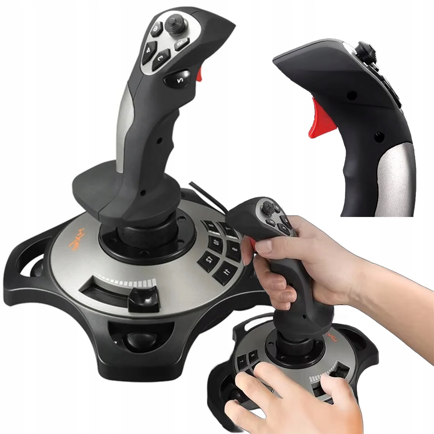 Joystick Letový simulátor PXN-2113 Pro Pc Kokpit Stick Vibrace letadla