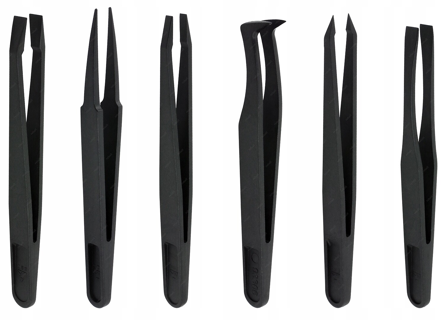 Sada Antistatických Pinzet Esd Kompozitní Elektronika Kosmetika 6 ks