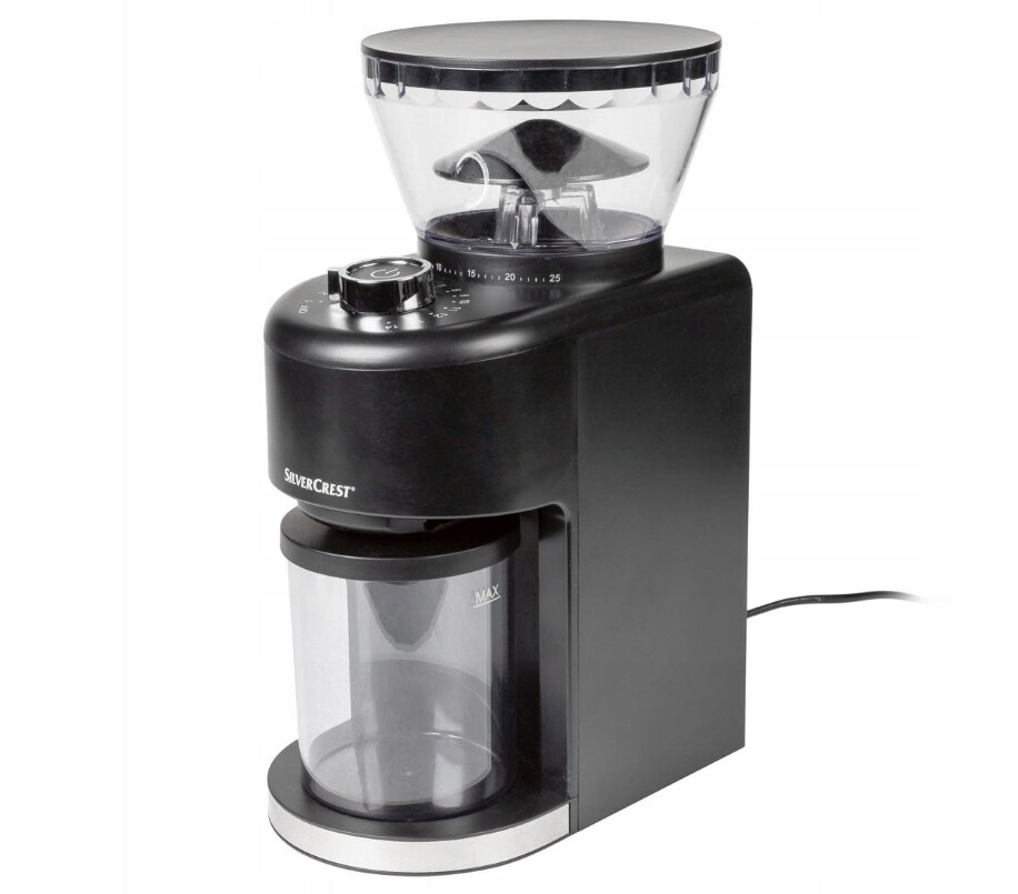 Elektrický mlýnek na kávu s žárovkou SilverCrest Skkm 200 A1 200 W Černý