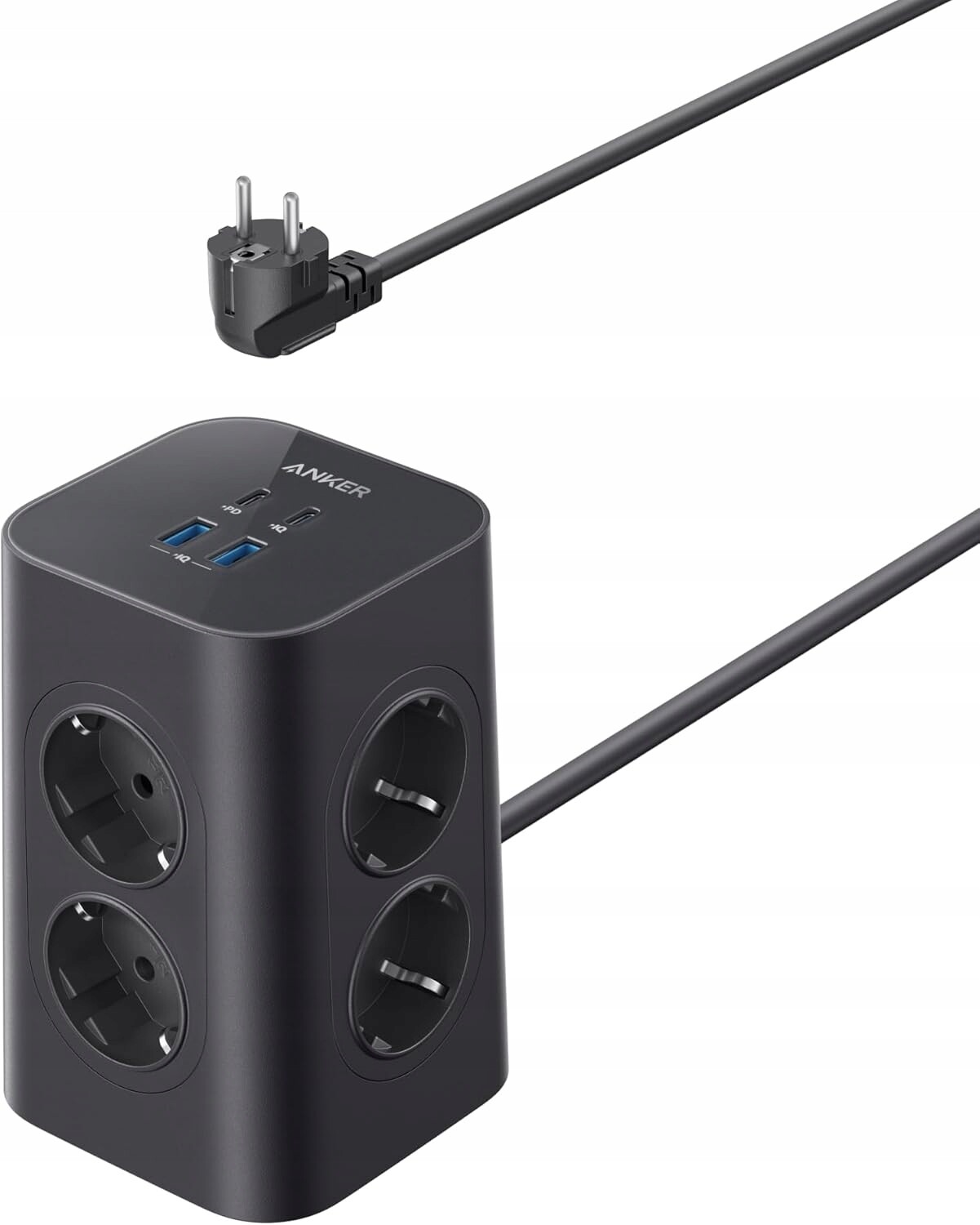 Anker zásuvková lišta 8 zásuvek 4 Usb fast charge 20W Usb-c Power Strip 2 m
