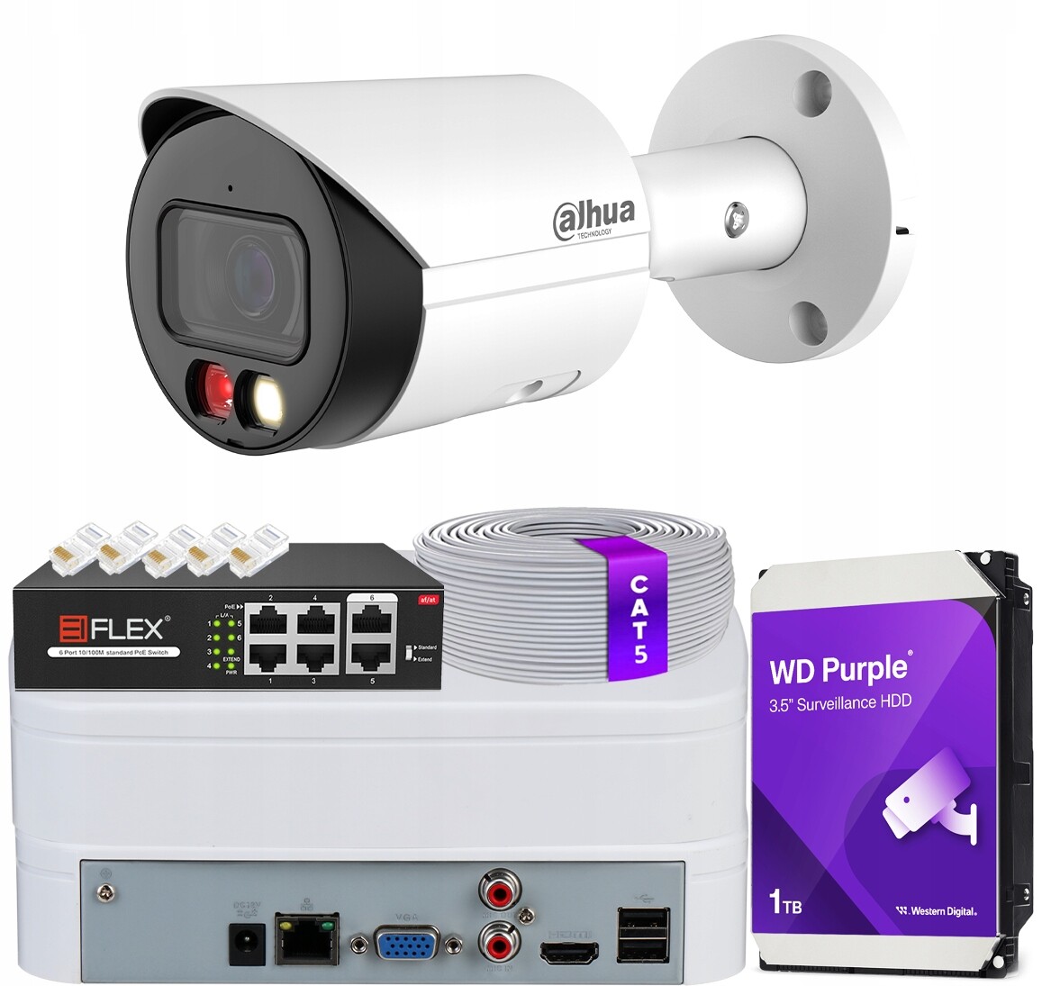 Monitorovací sada Kamera IPC-HFW2849S-S-IL-0280B 8Mpx Dual Light Smd 4.0