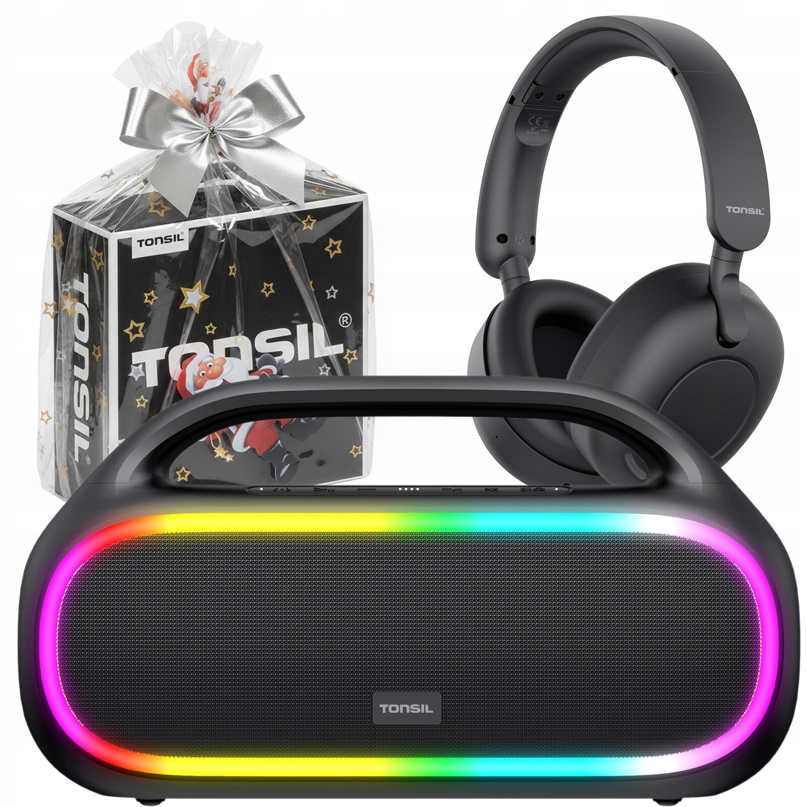 Dárková Sada Tonsil: Bluetooth reproduktor Tonus sluchátka R50