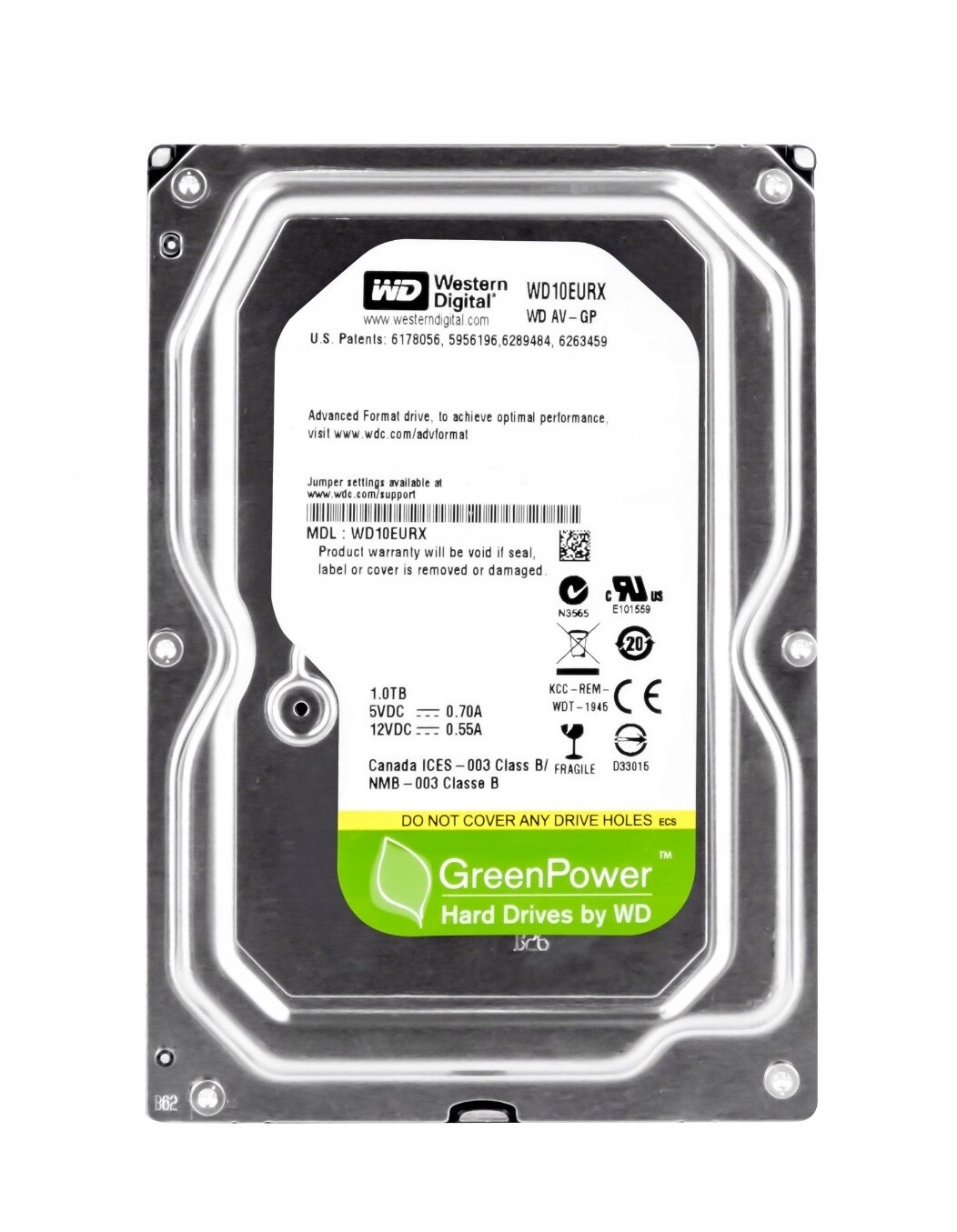 Pevný Disk Wd Green WD10EURX 1TB 3.5