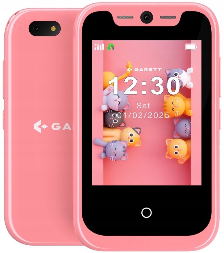 Smartphone Pro Dítě Garett Onekid Růžový 4 G Lte Gps Sos Lokalizátor Sada