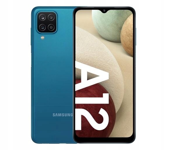 Samsung Galaxy A12 SM-A125F 4/64GB Blue Modrý Bonus Pouzdro a Sklo /n