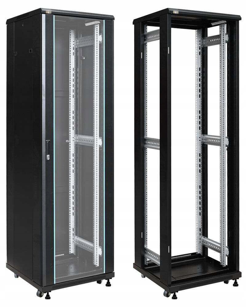Skříň Rack 19“ 42U Pulsar RS4266 stojící 600x600 mm