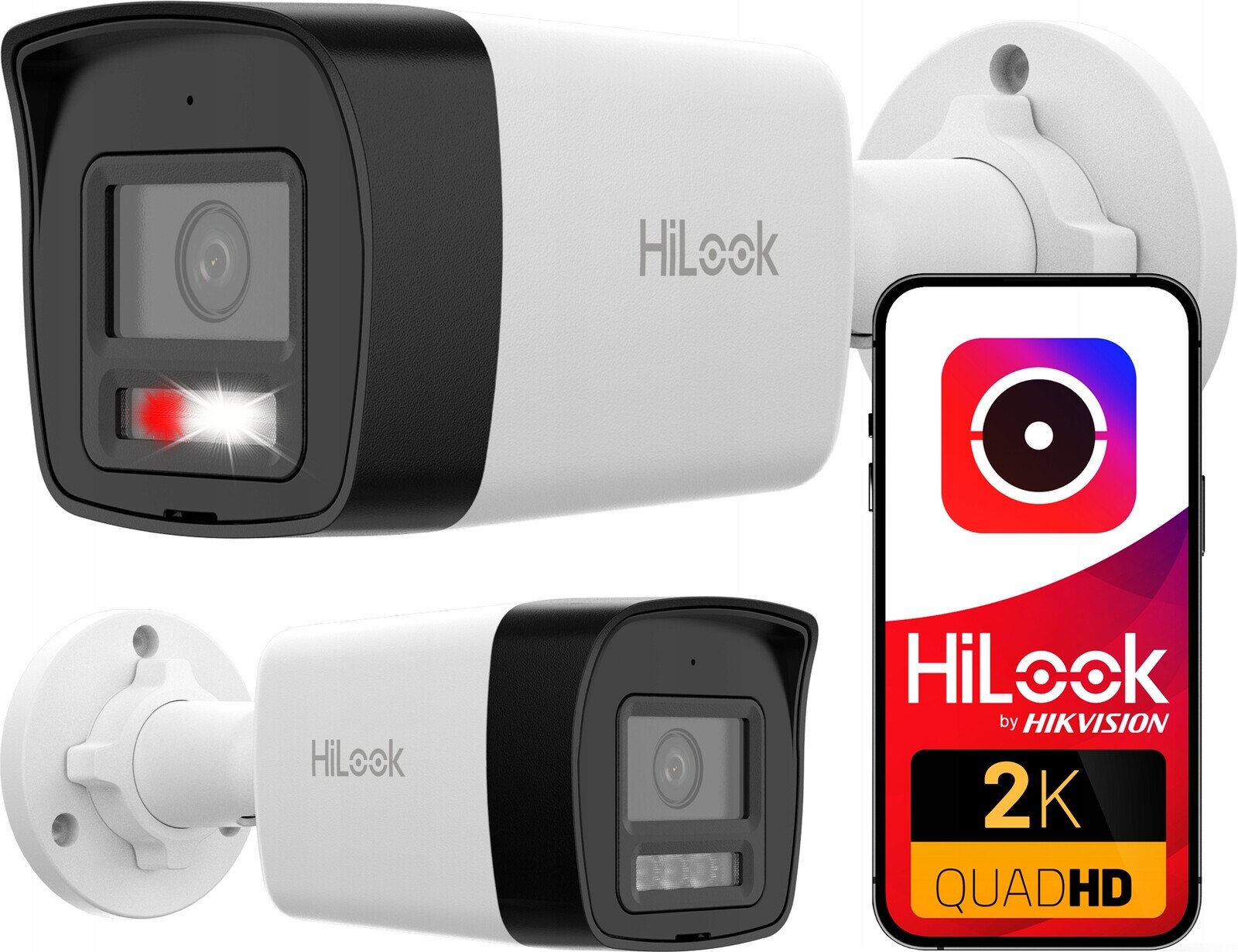 Ip kamera 4MPx Venkovní tubusová HiLook by Hikvision Smart Hybrid Light
