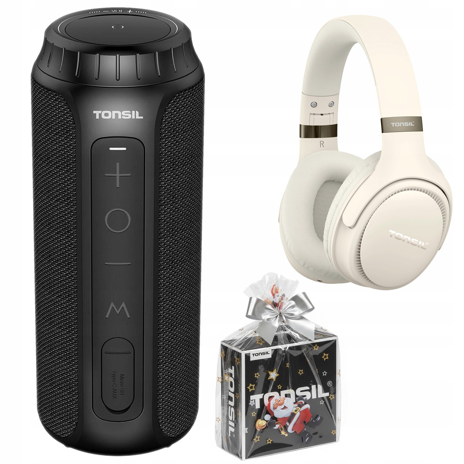 Dárková Sada Tonsil: Bluetooth reproduktor Flip 6 sluchátka R35 Béžová
