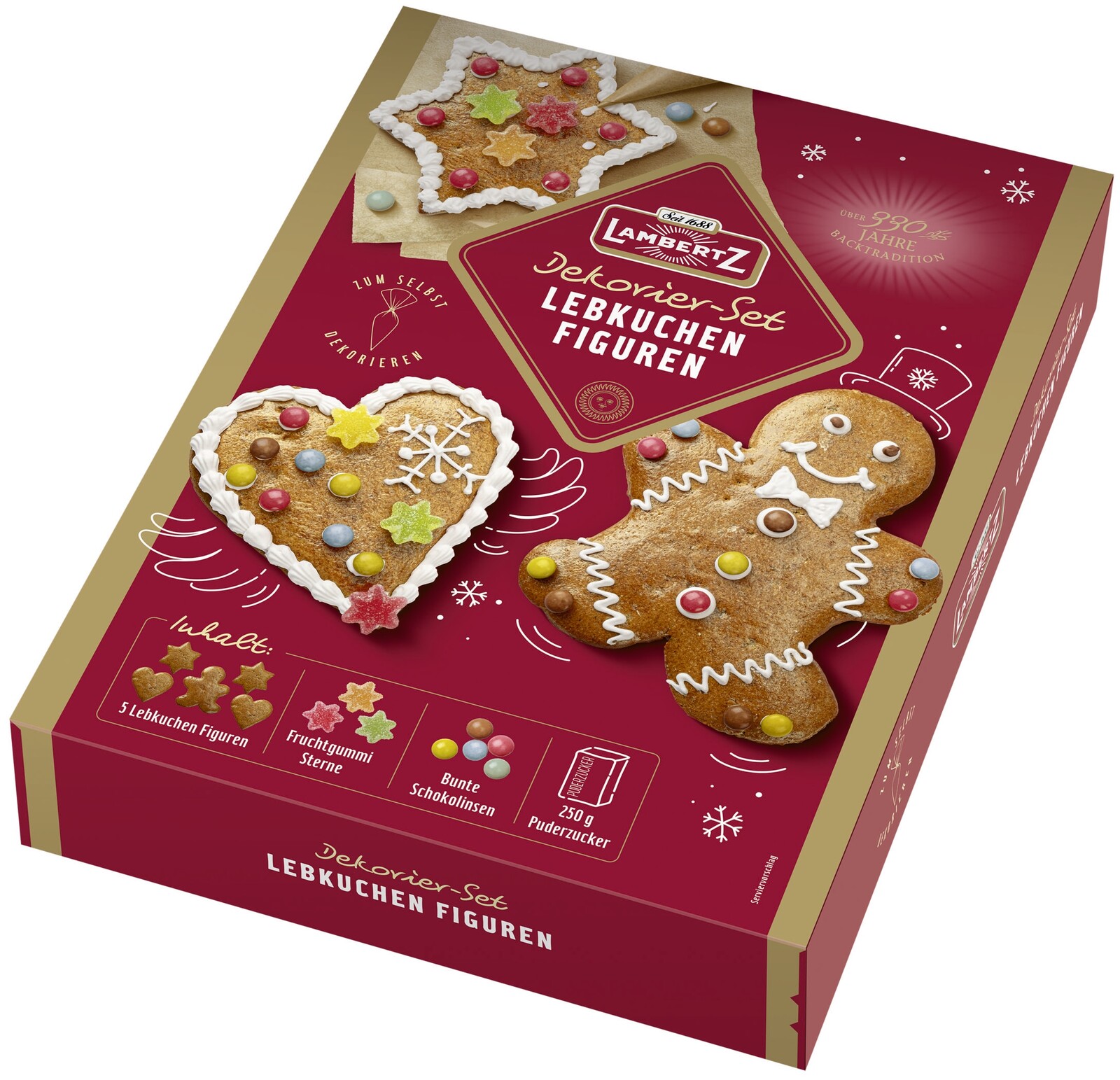 2x Lambertz Sada na zdobení perníčků 480 g