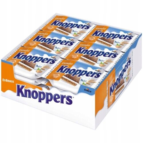 2x Knoppers Peanut Oplatek mléčně-oříškový 24x25 g