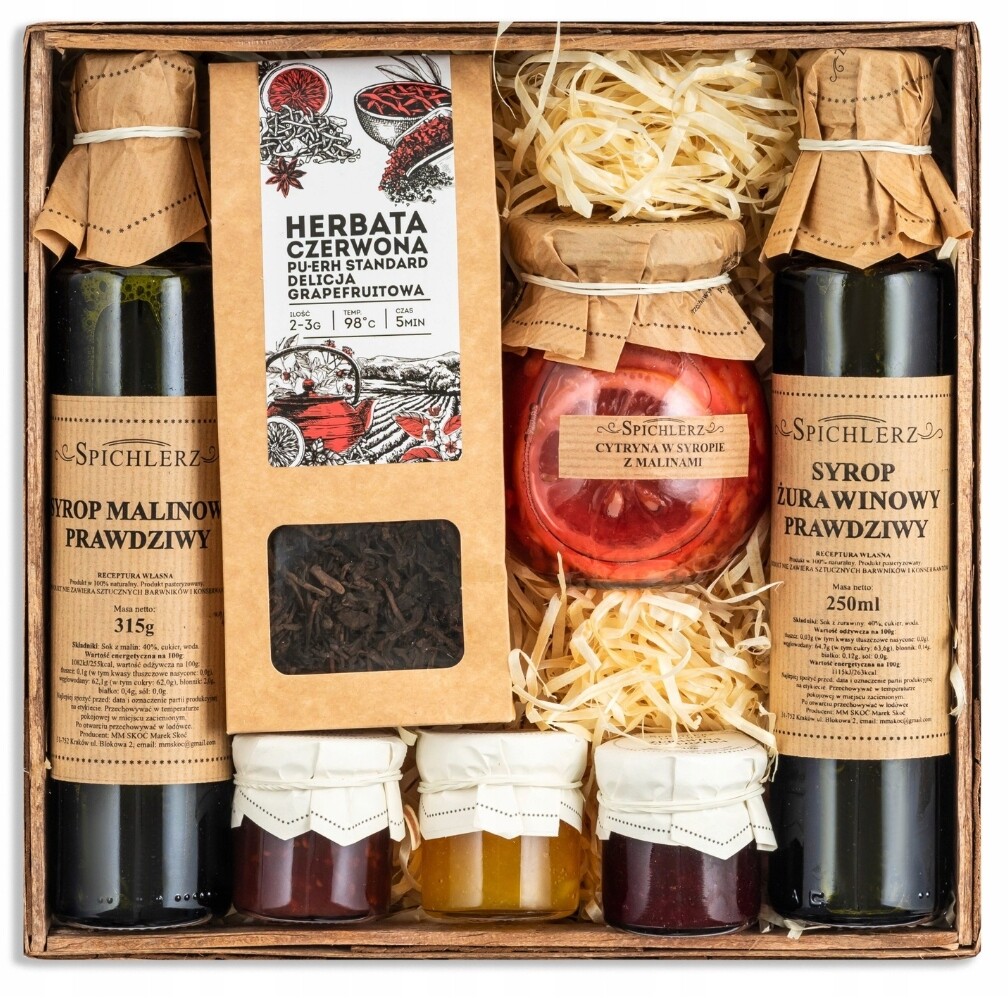 Dárkový Koš Čaj Sirup Džemy – Dárková Sada Premium