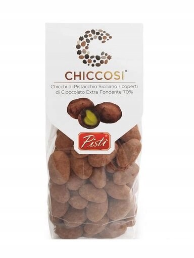 Pistácie pokryté tmavou italskou čokoládou 200 g Pisti