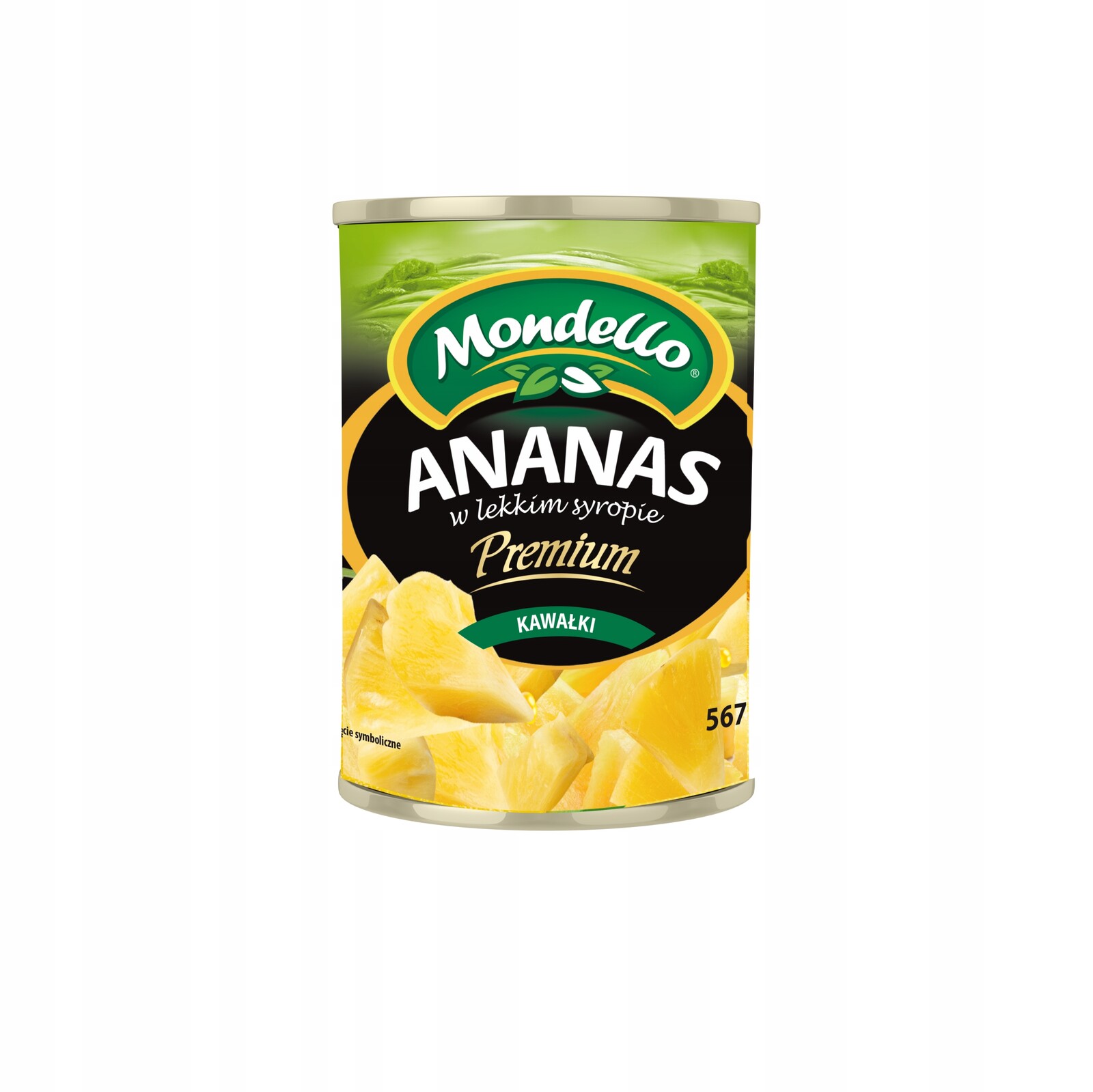 Ananasové Kousky V Lehkém Sirupu Mondello 567 G