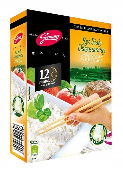 13X Melvit Granum Rýže bílá dlouhozrnná 4x100 g