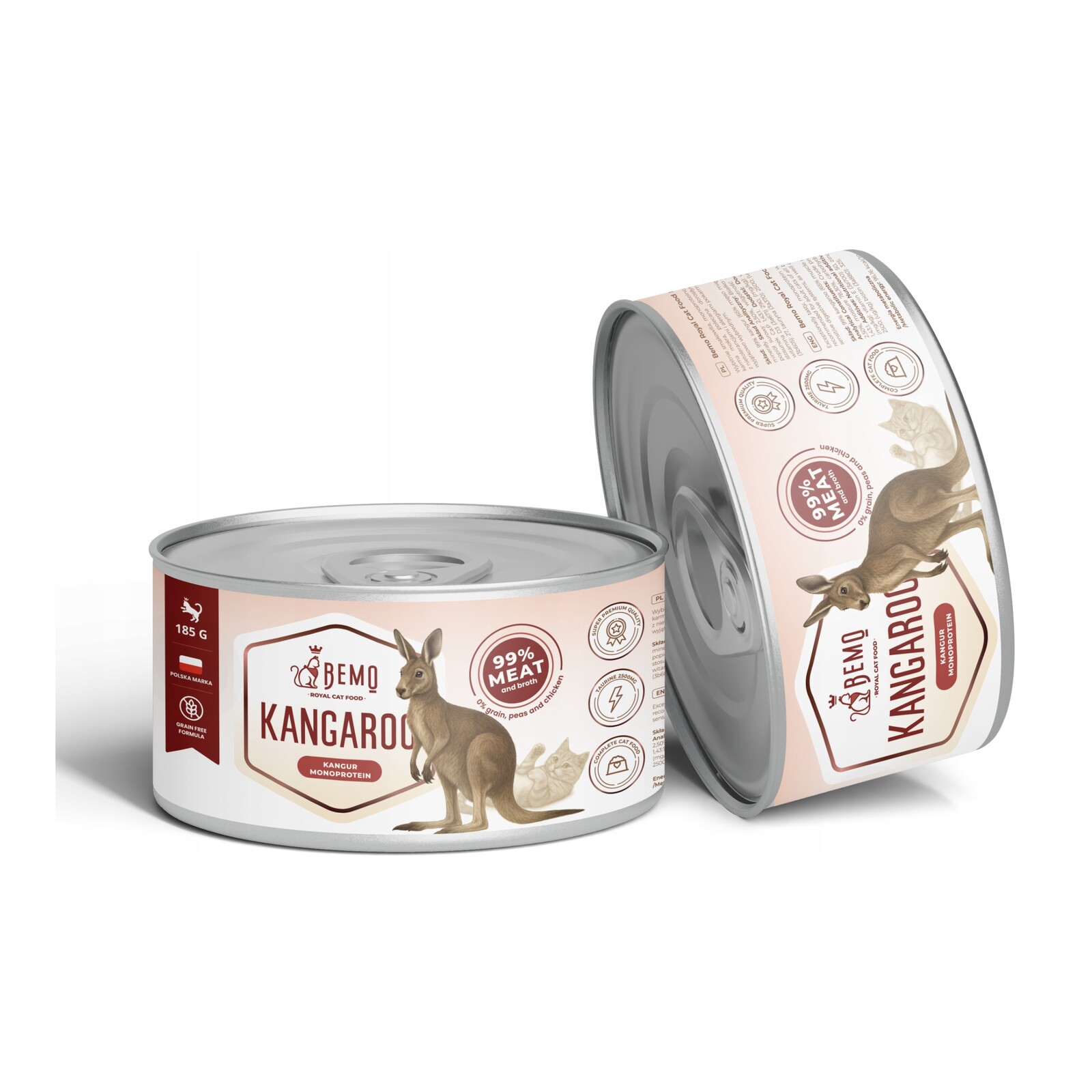 Krmivo mokré pro kočky konzerva 185 g Bemo Cat Kangaroo klokan hypoalergenní