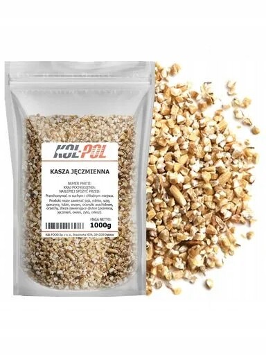 7 x Ječmenná Kaše 1 kg Přírodní, bohatá na vláknina, vysoká kvalita Kol-Pol