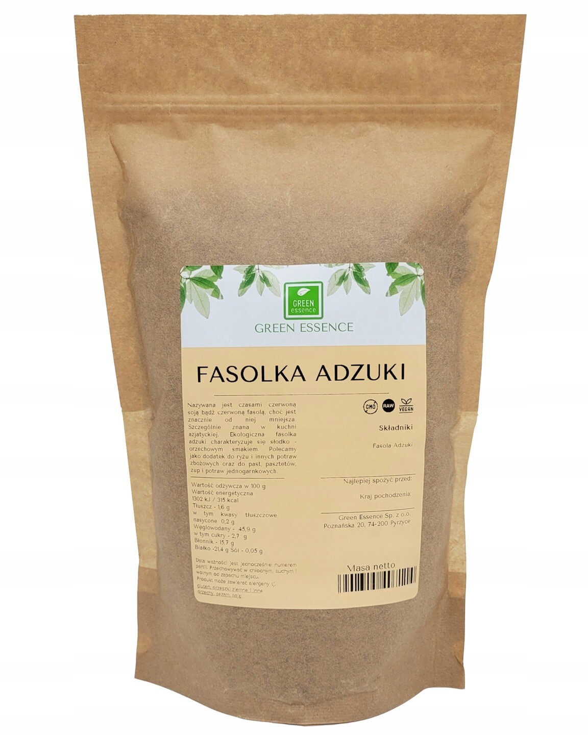 3X Green Essence Fazole Adzuki 1kg azuki červená