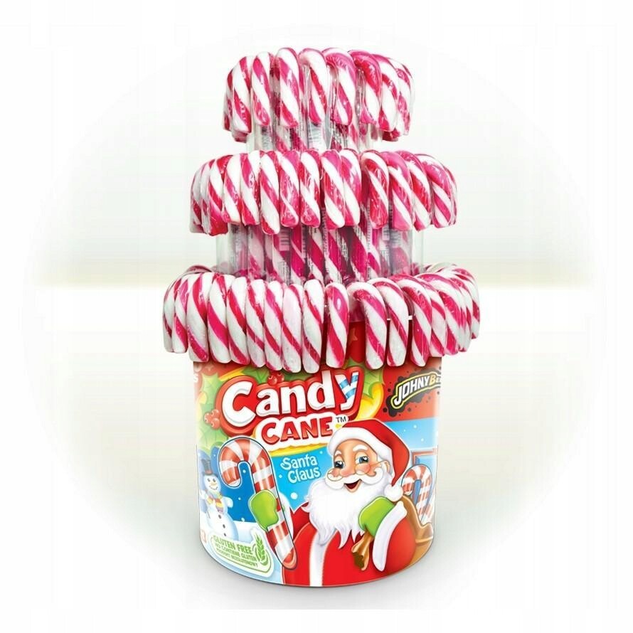 Lízátko Vánoční Laska červenobílé 100 kusů Ozdoba Na Vánoční Stromeček