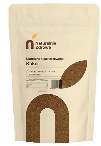 Kakao přírodní prášek 1 kg Naturalnie Zdrowe