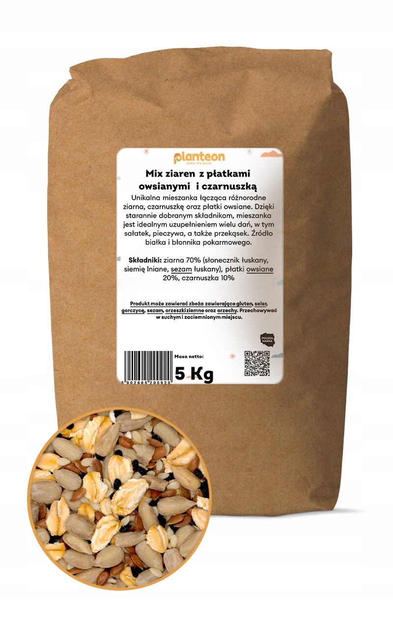 Mix zrn s ovesnými vločkami a černuchou 5 kg