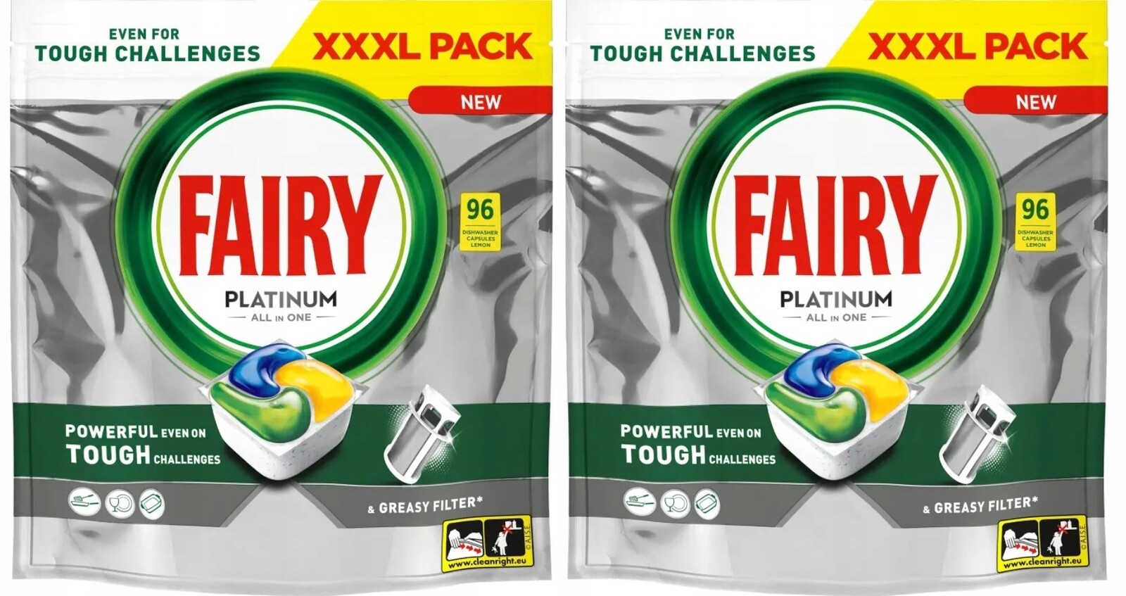 Kapsle do myčky nádobí All in one (vše v jednom) 96x2 ks