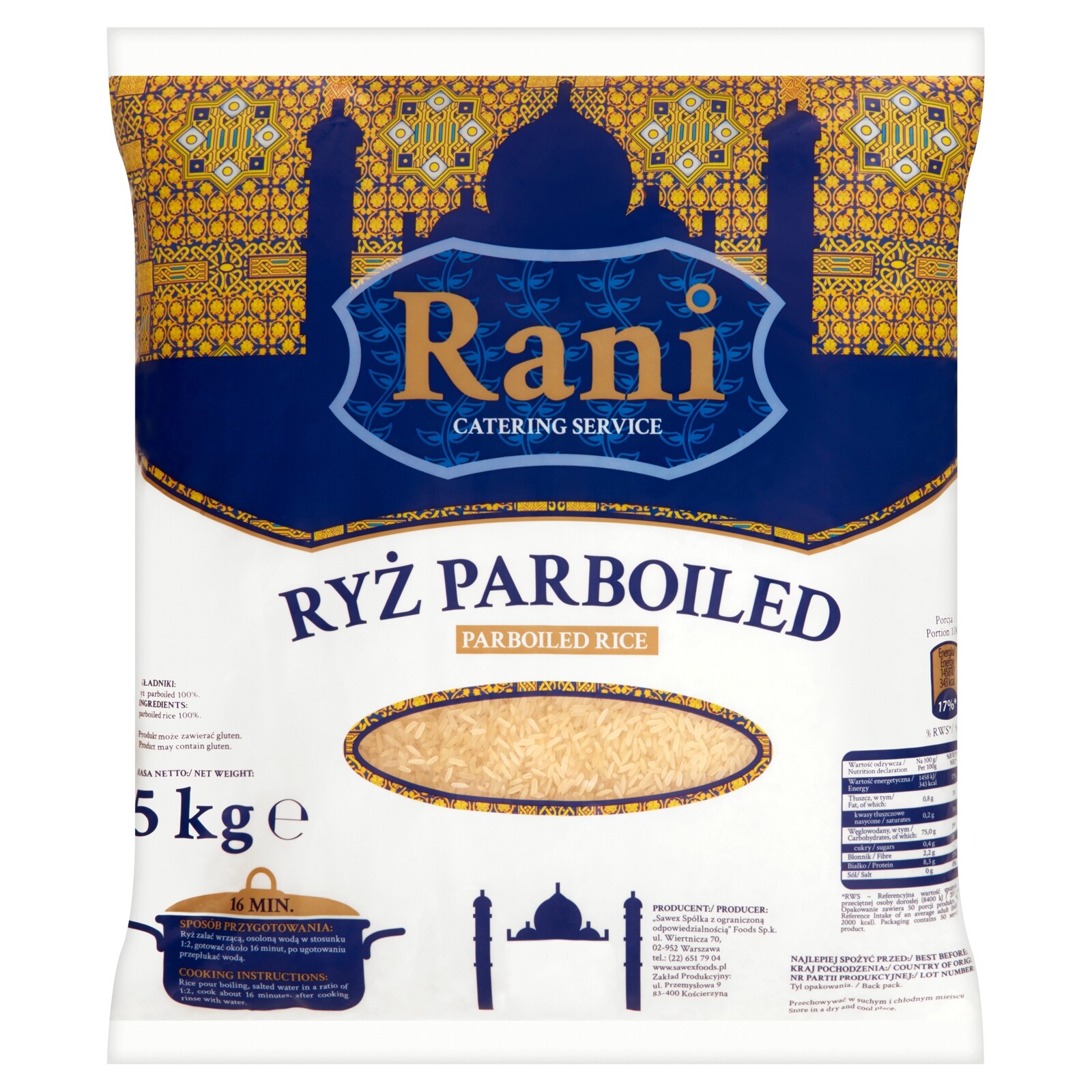 1X Divoká rýže&parboiled Rani 5 kg
