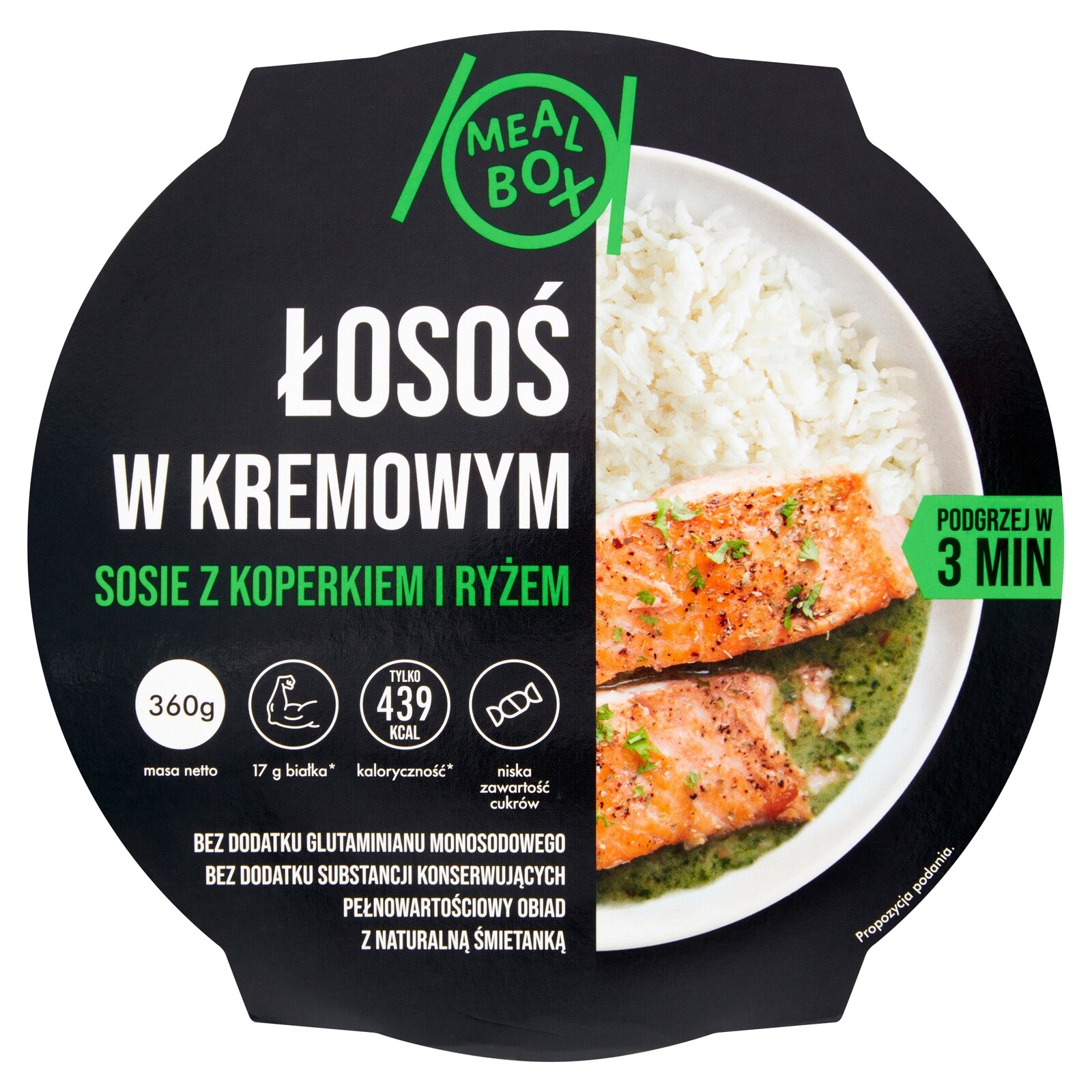 3x Meal Box Losos v krémové omáčce s koprem a rýží 360 g