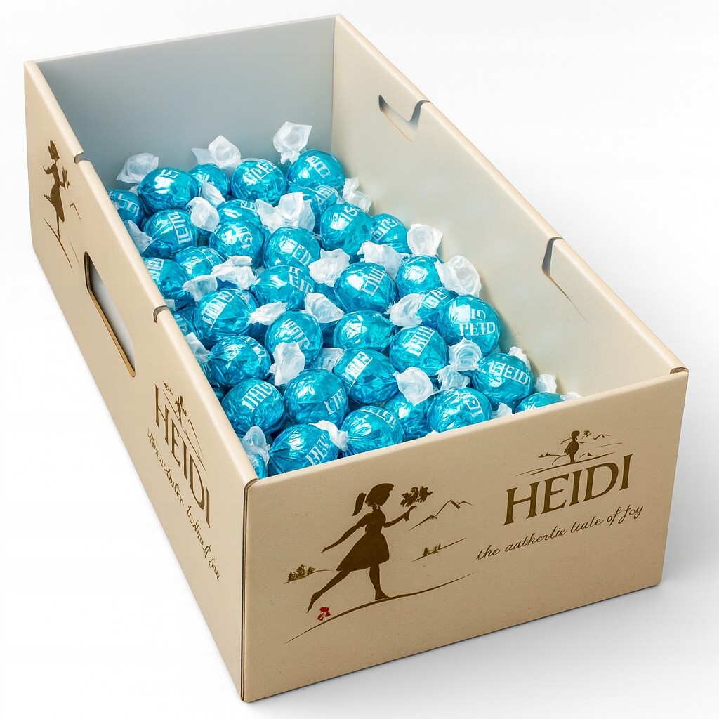 Pralinky z mléčné čokolády (40 %) s příchutí kokosu 2 kg Heidi na Vánoce