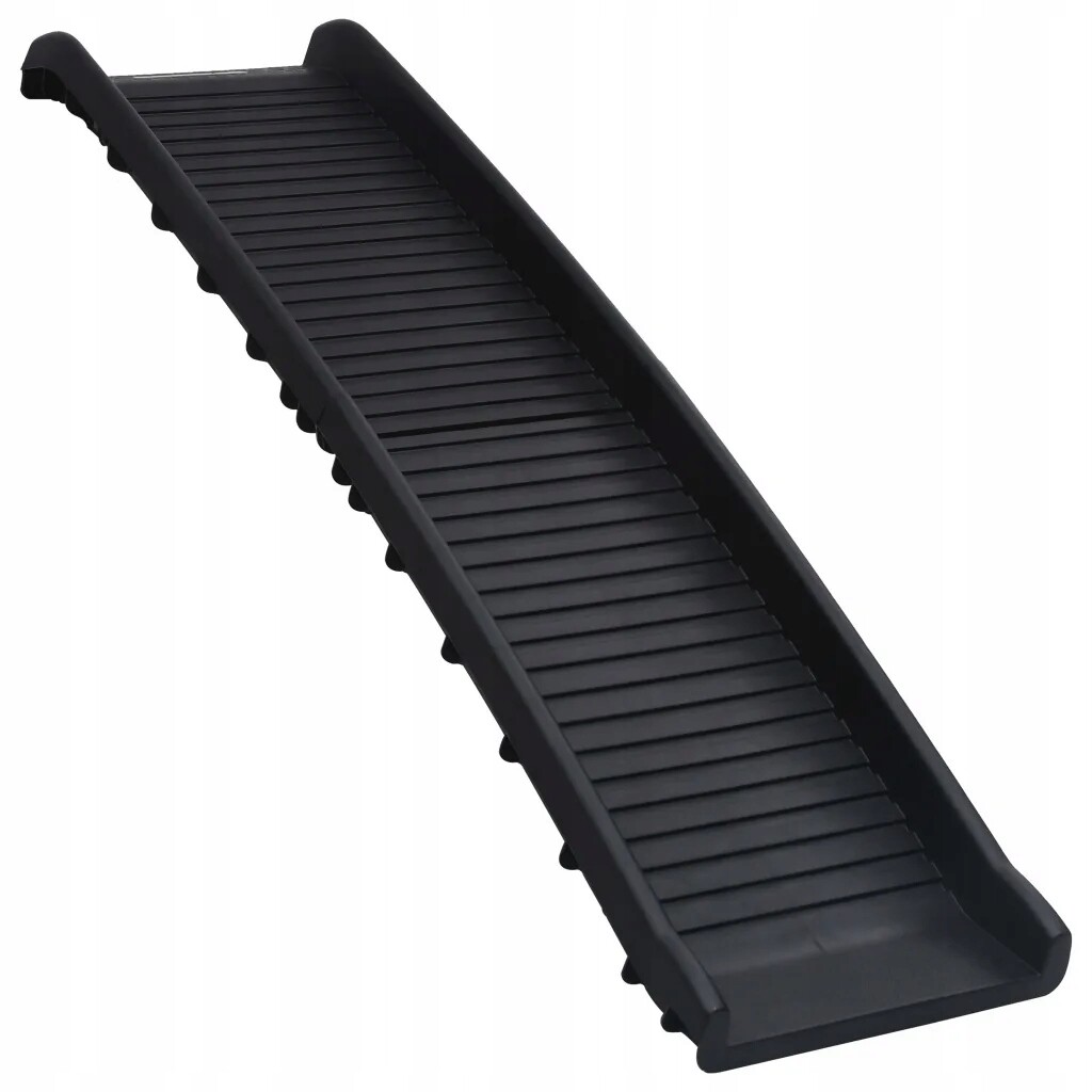 Skládací psí rampa černá 155,5 x 40 x 15,5 cm