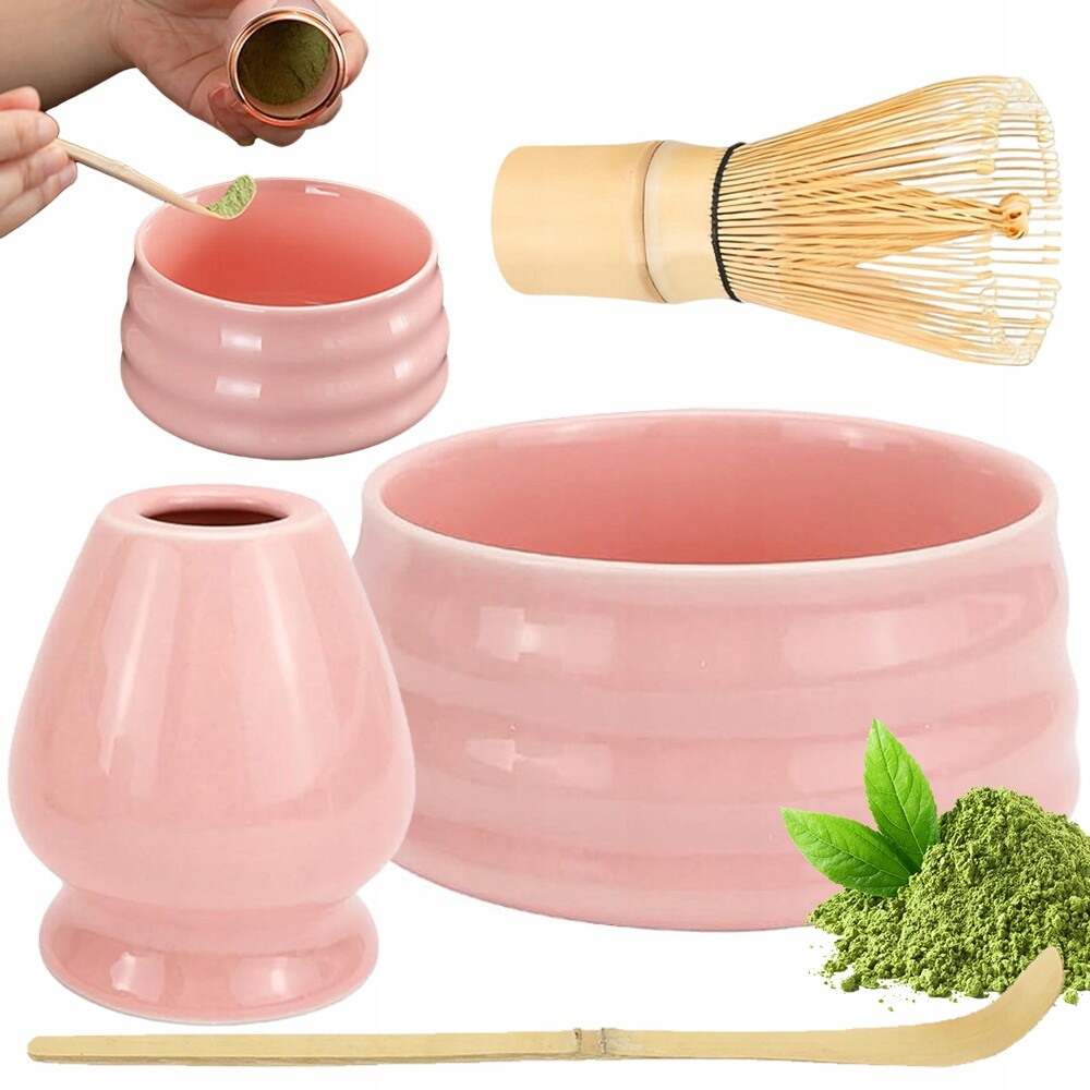 keramická Sada 4 ks Dárkových Čajů Matchy Chashaku Třepačka Lžička