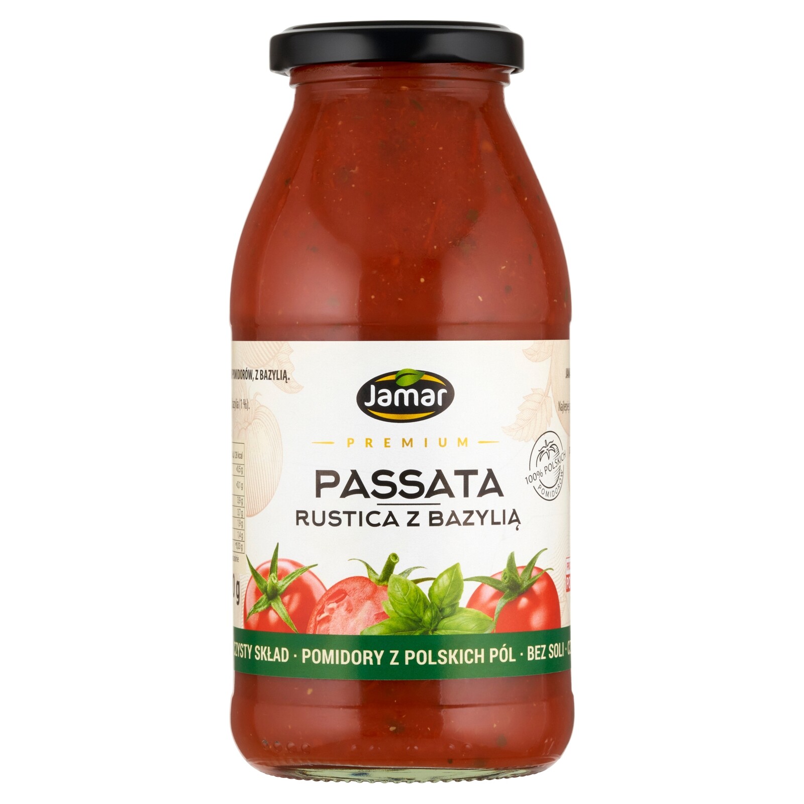 Jamar Premium Passata rustica s bazalkou 490 g