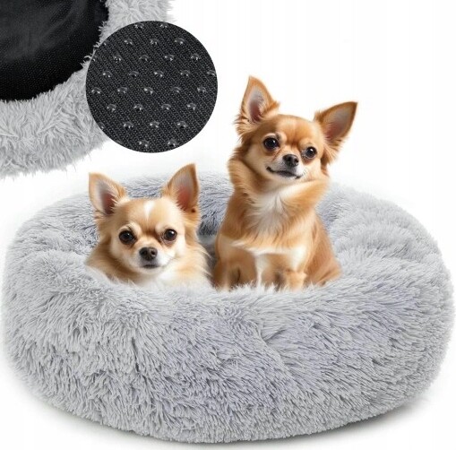 Pelíšek Pro Psa Kočku Mersjo 60 cm Kulaté Měkké Potah Kotec