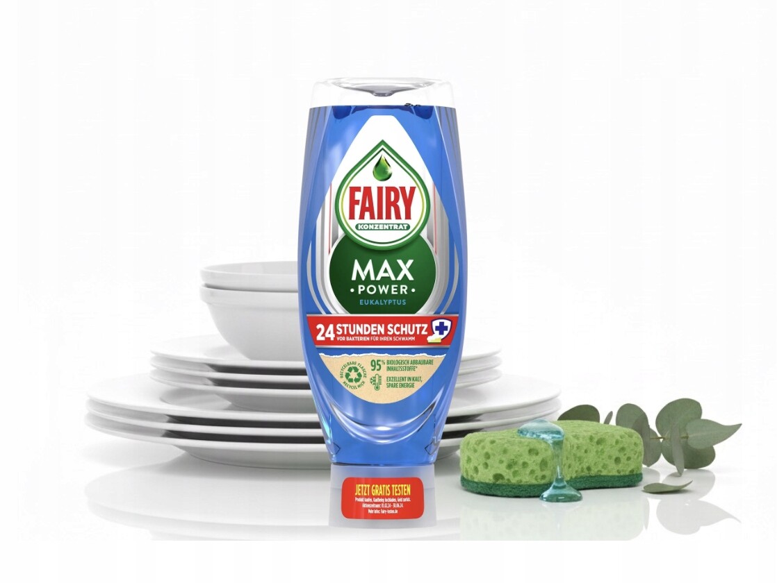Fairy koncentrát na nádobí Max Power eukalyptus 545 ml