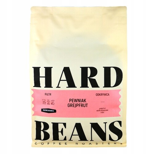 káva Hard Beans Pevný Grapefruit 1 kg Přeliv