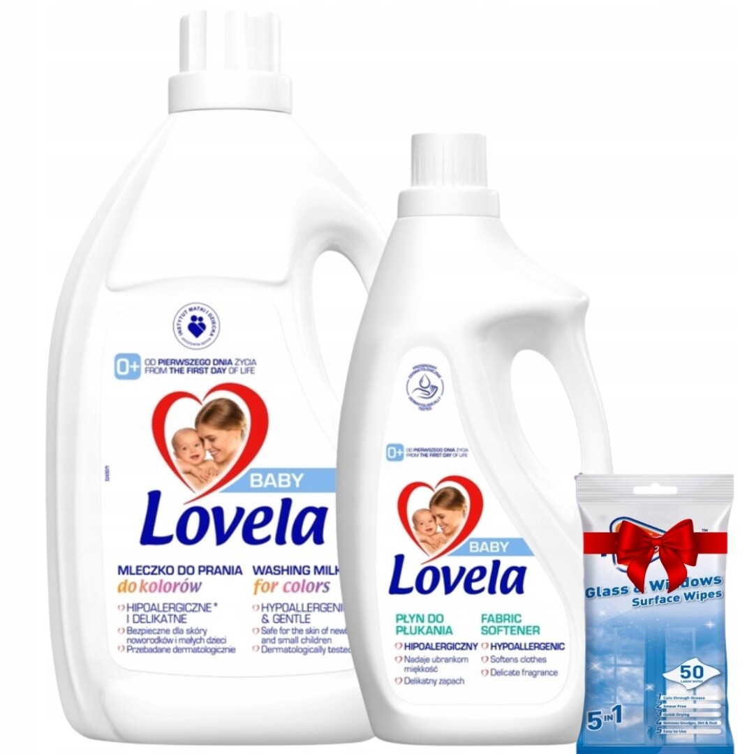 Lovela Baby Mléko na praní Barva 4,5 L Tekutina 2 L Dárek