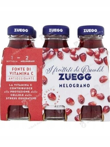 2x Šťáva z granátového jablka 6x125 ml italský Zuegg Melograno