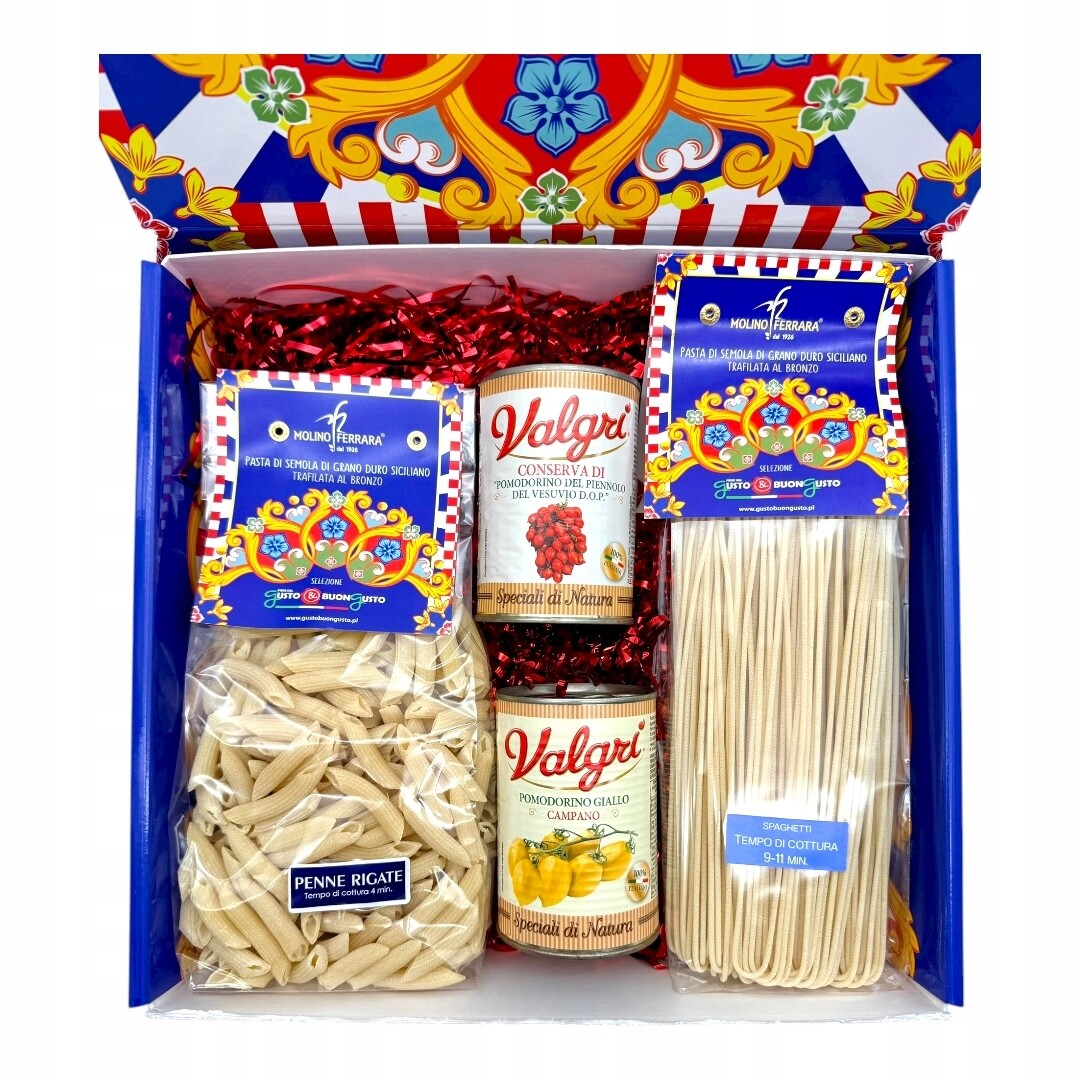 Italský set – 2x sicilské těstoviny a 2x neapolská salsa (1,8 kg)