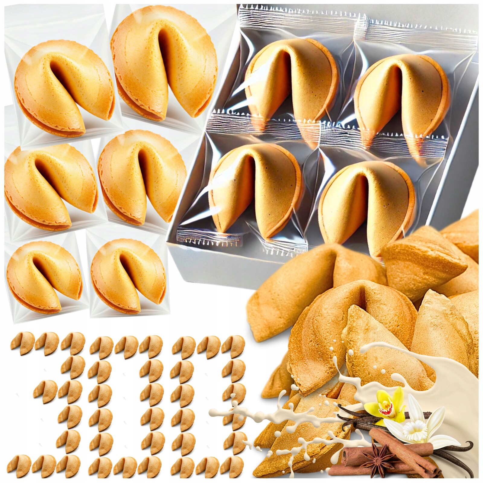 Sušenka s věštbou štěstí pro různé příležitosti, poděkování hostům x 300