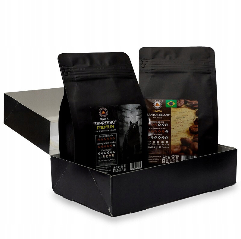 Dárková Sada 2x200g Káva Kraftová Box/Koš Na dárek