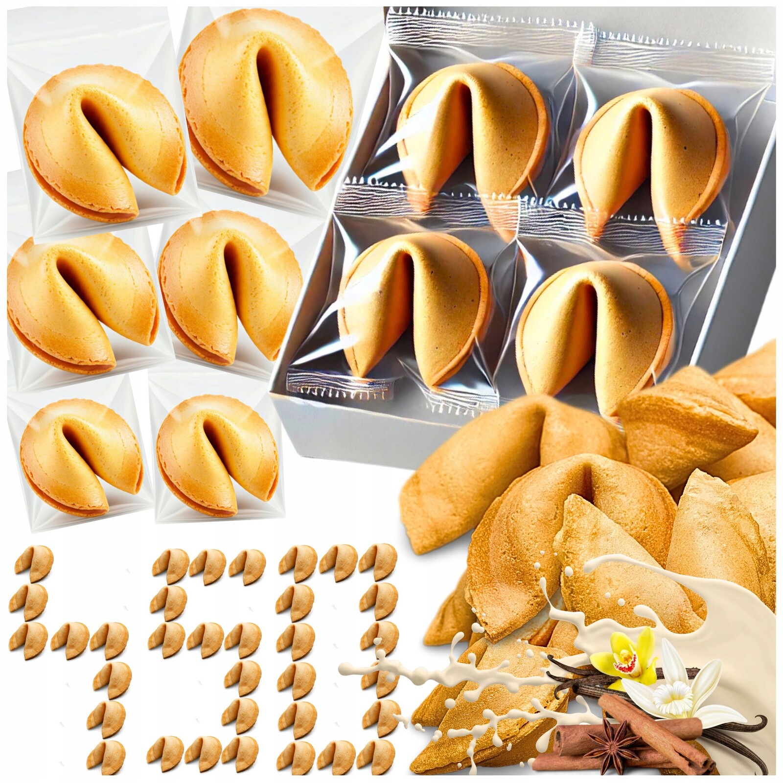 Sušenka s věštbou štěstí pro různé příležitosti, poděkování hostům x 450