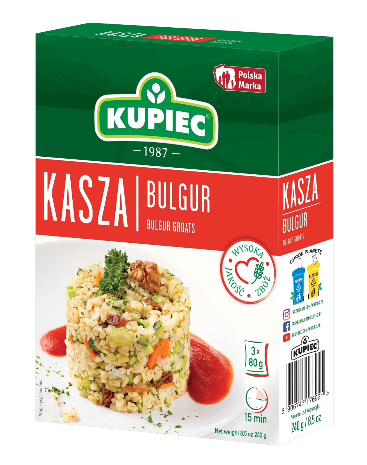 9X Kupiec Bulgur 240 g