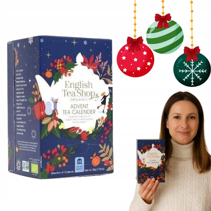 Sada bylinných čajů Adventní kalendář granátový (25x2) Bio 37,5 g B